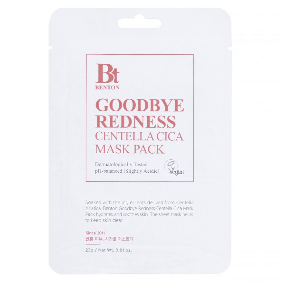 Benton | Goodbye Redness Centella Cica Mask